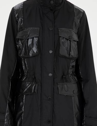 Siyah Slim Fit Mevsimlik Mont