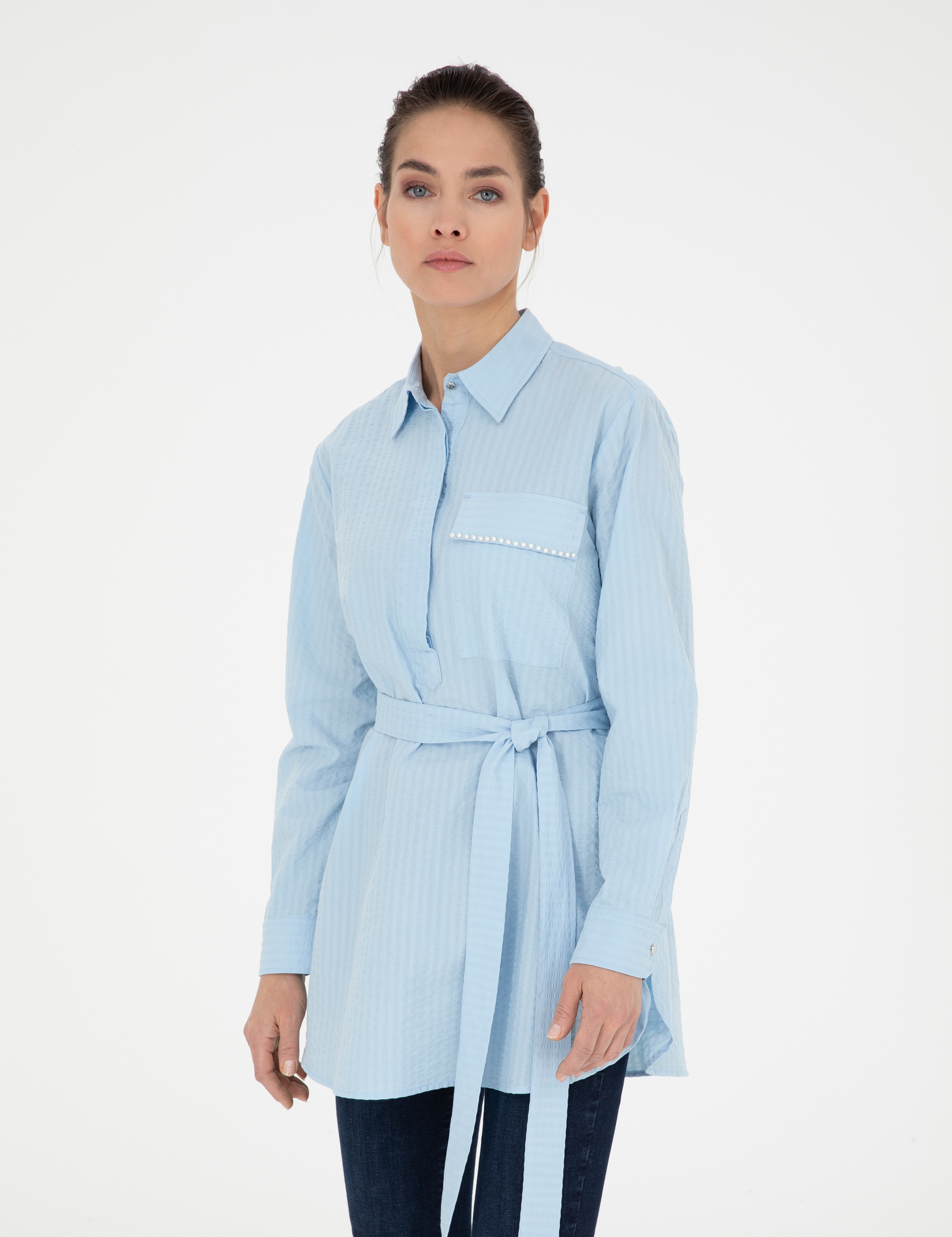 Mavi Comfort Fit Tunik - Image 3