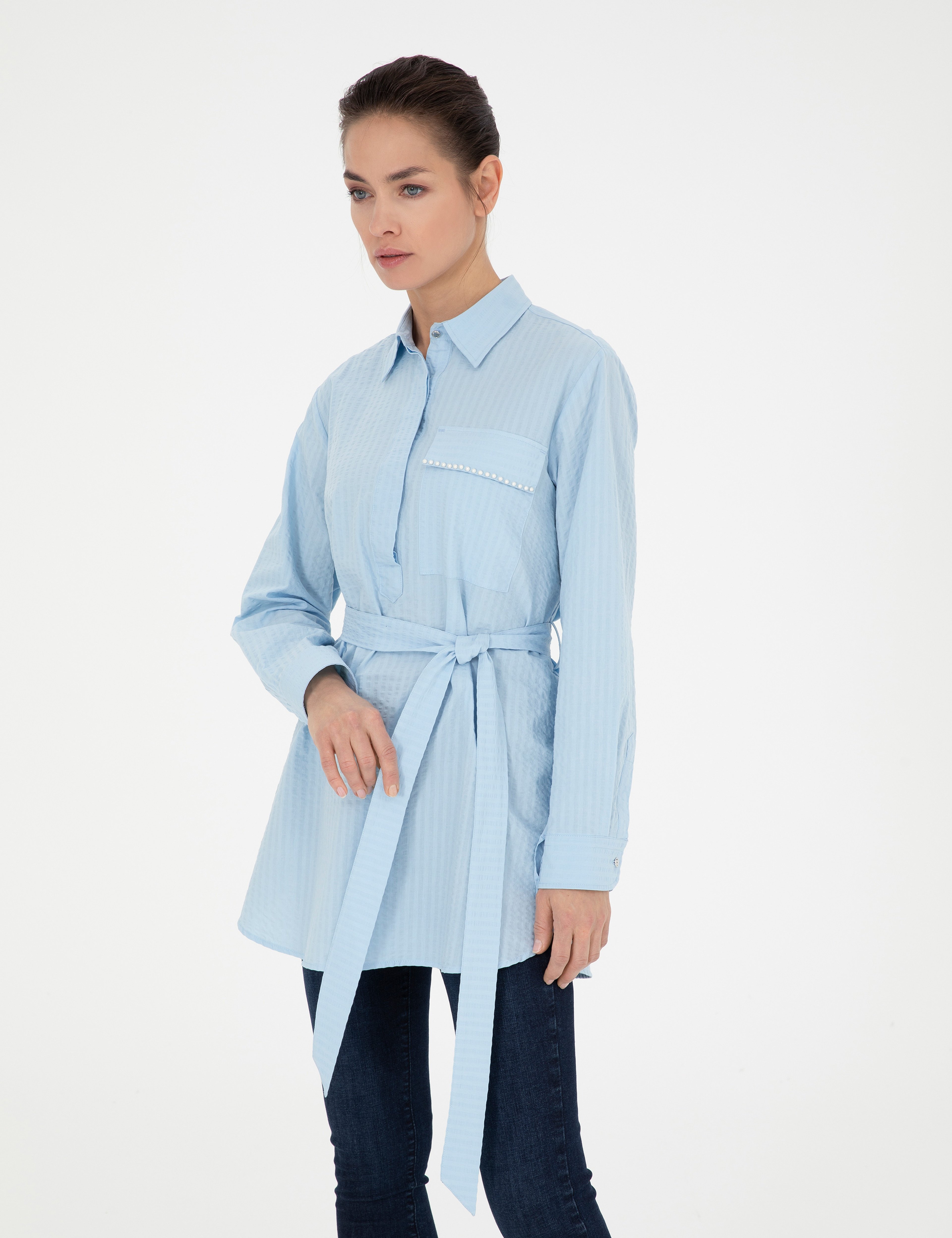 Mavi Comfort Fit Tunik - Image 1
