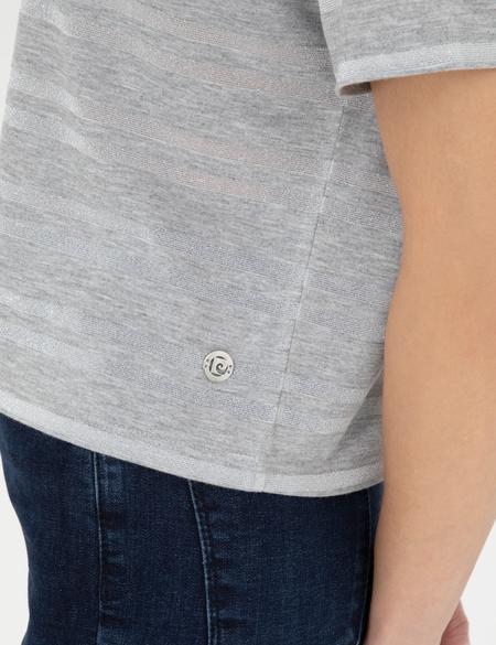 Gri Melanj Comfort Fit Tişört - 50284064003