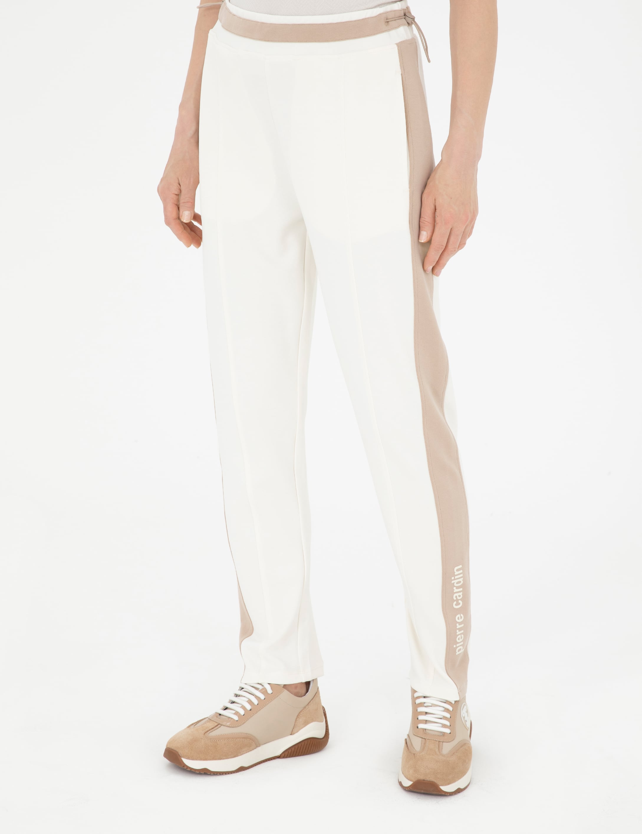Ekru Regular Fit Eşofman Altı