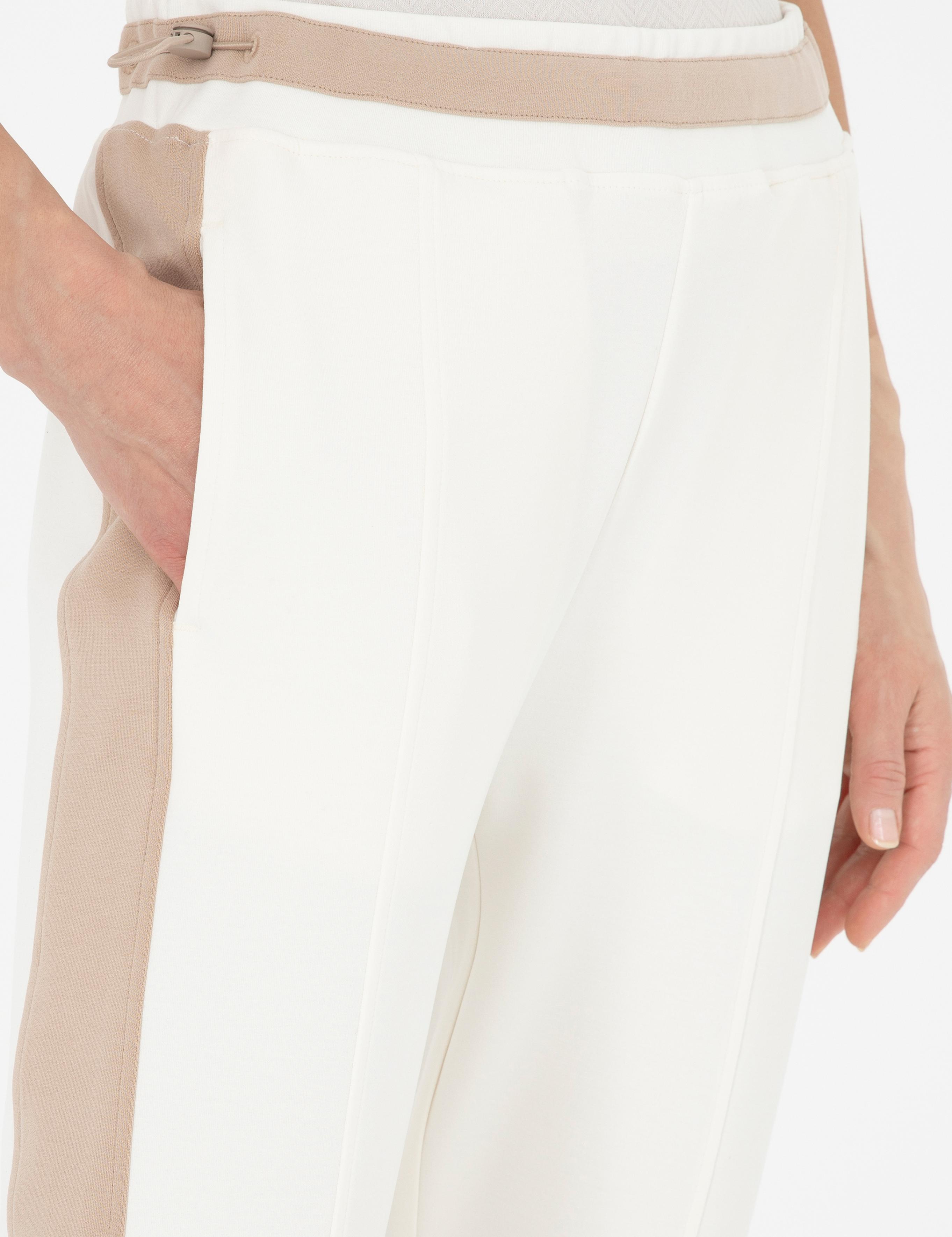 Ekru Regular Fit Eşofman Altı