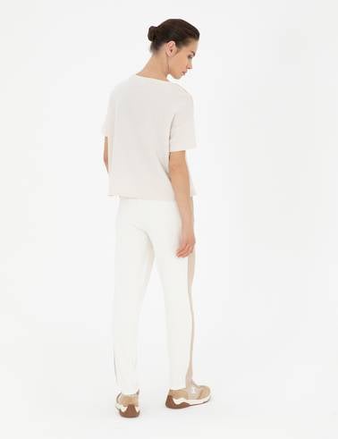 Ekru Regular Fit Eşofman Altı