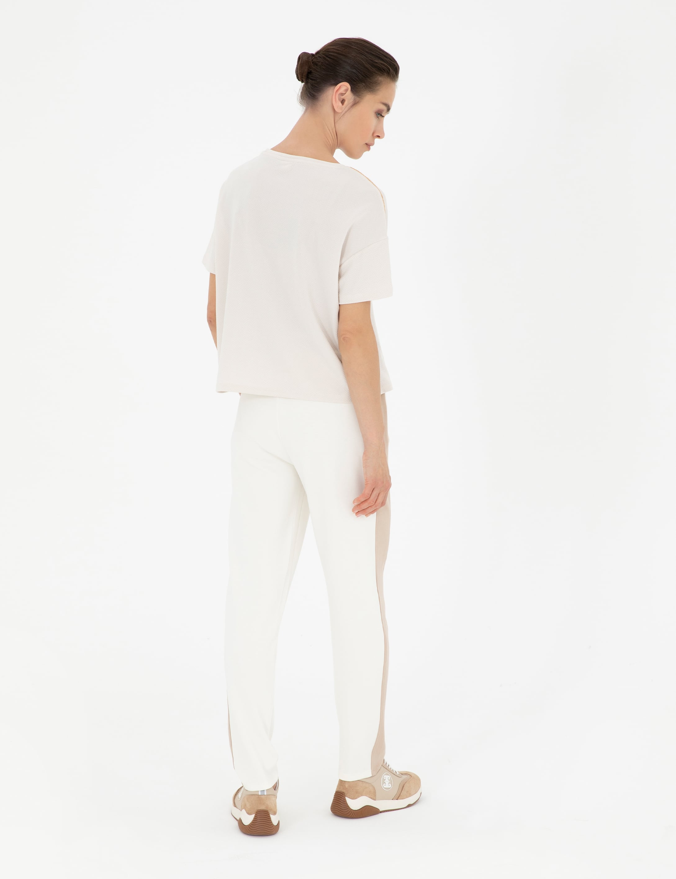 Ekru Regular Fit Eşofman Altı - Image 4