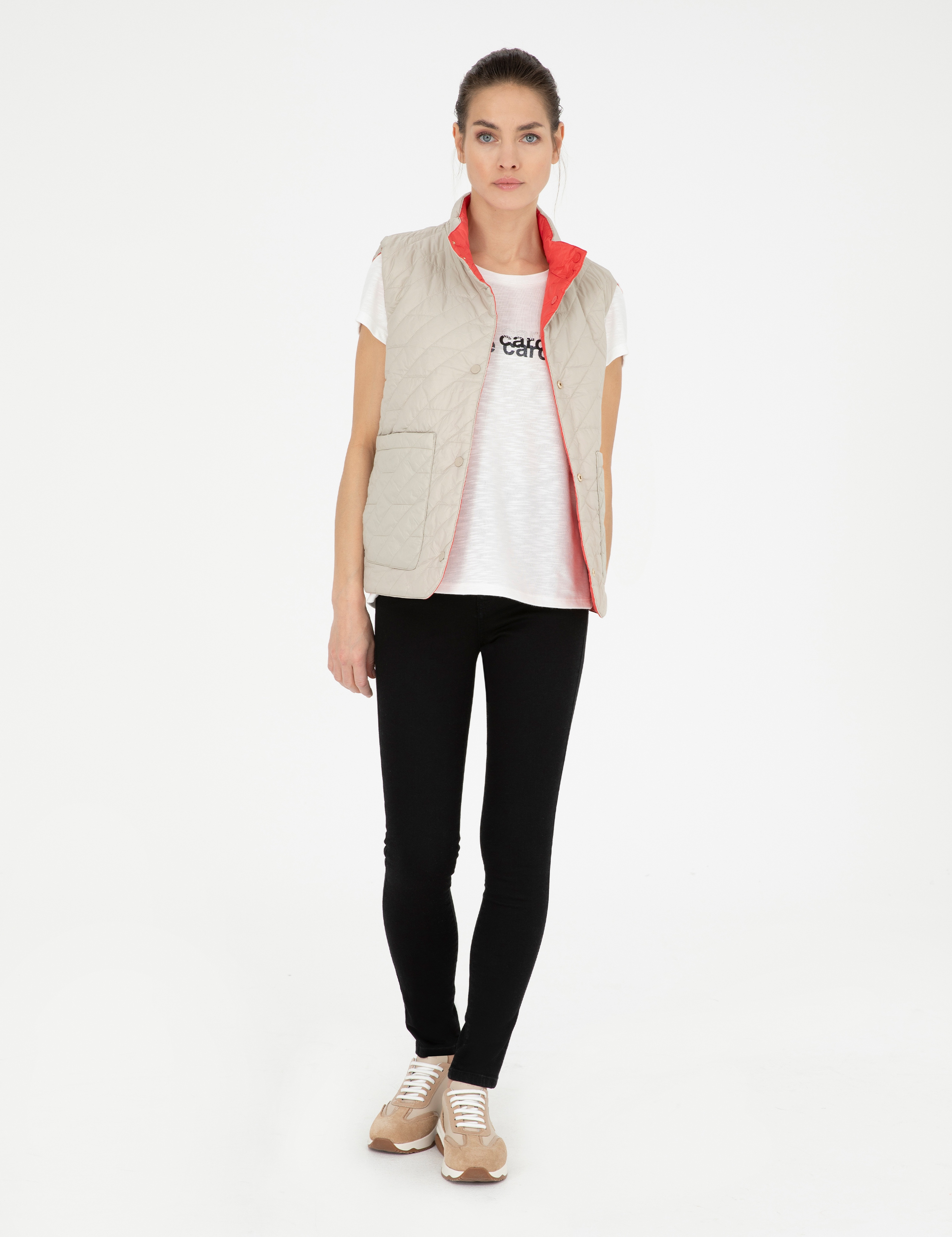 Nar Çiçeği Regular Fit Yelek - Image 2