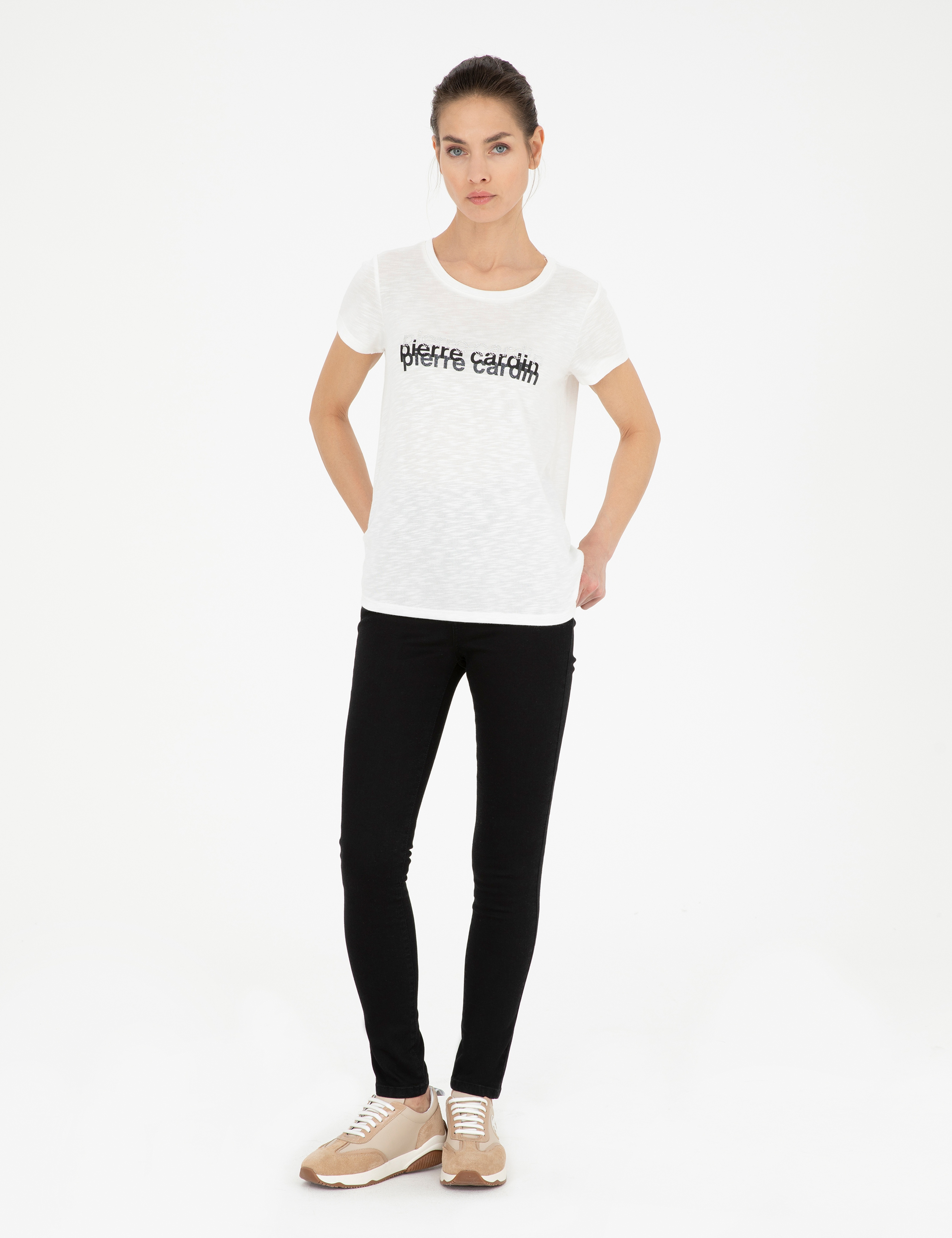 Beyaz Regular Fit Tişört