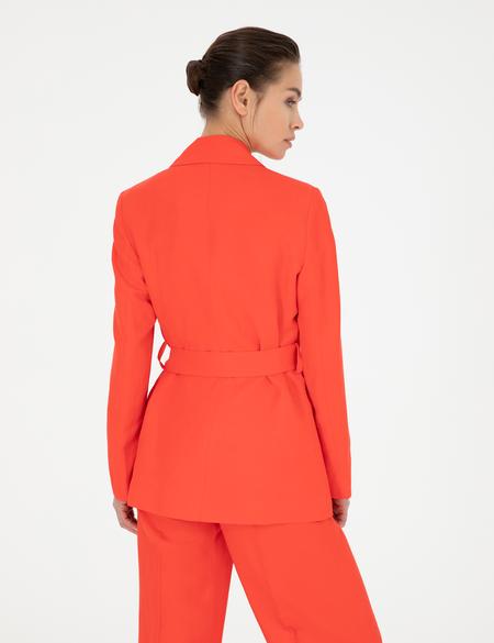 Nar Çiçeği Keten Karışımlı Regular Fit Ceket - 50282080012