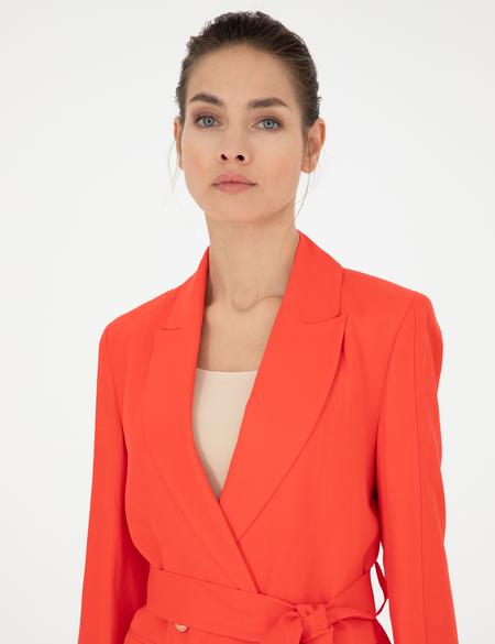 Nar Çiçeği Keten Karışımlı Regular Fit Ceket - 50282080012