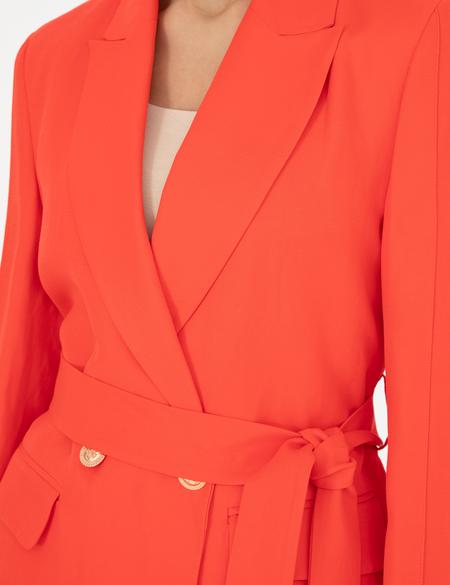 Nar Çiçeği Keten Karışımlı Regular Fit Ceket - 50282080012