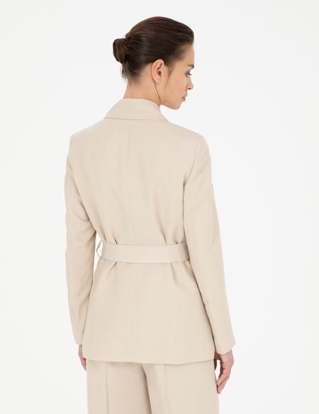 Kum Keten Karışımlı Regular Fit Ceket - 50282080019