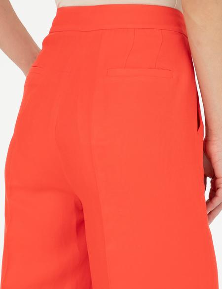 Nar Çiçeği Keten Karışımlı Kumaş Pantolon - 50282084013