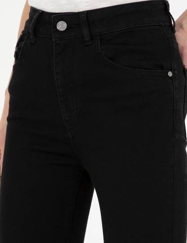 Siyah Skinny Fit Jean Pantolon