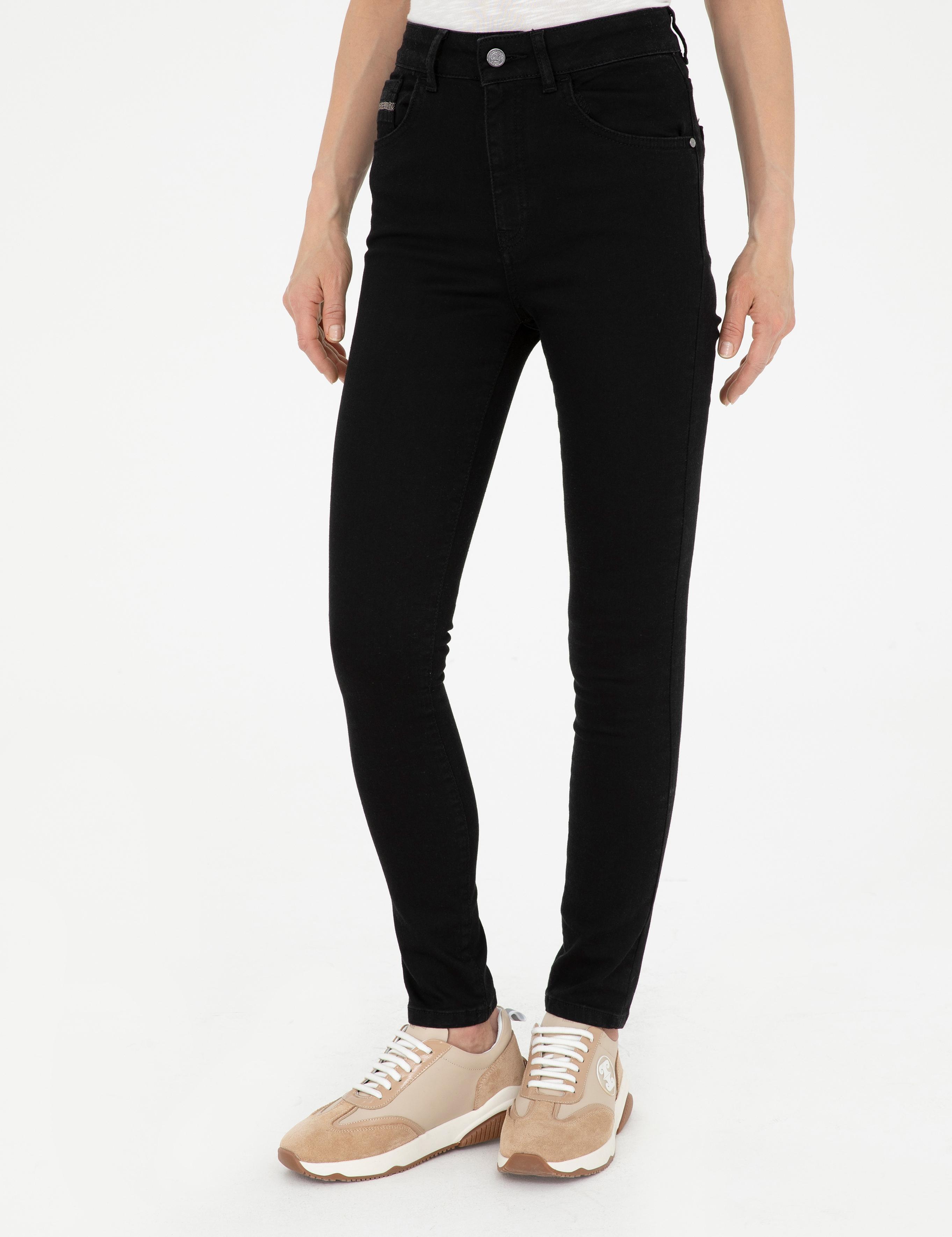 Siyah Skinny Fit Jean Pantolon