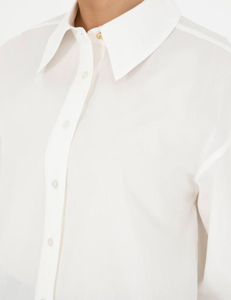 Beyaz Comfort Fit Uzun Kollu Gömlek - 50284669004