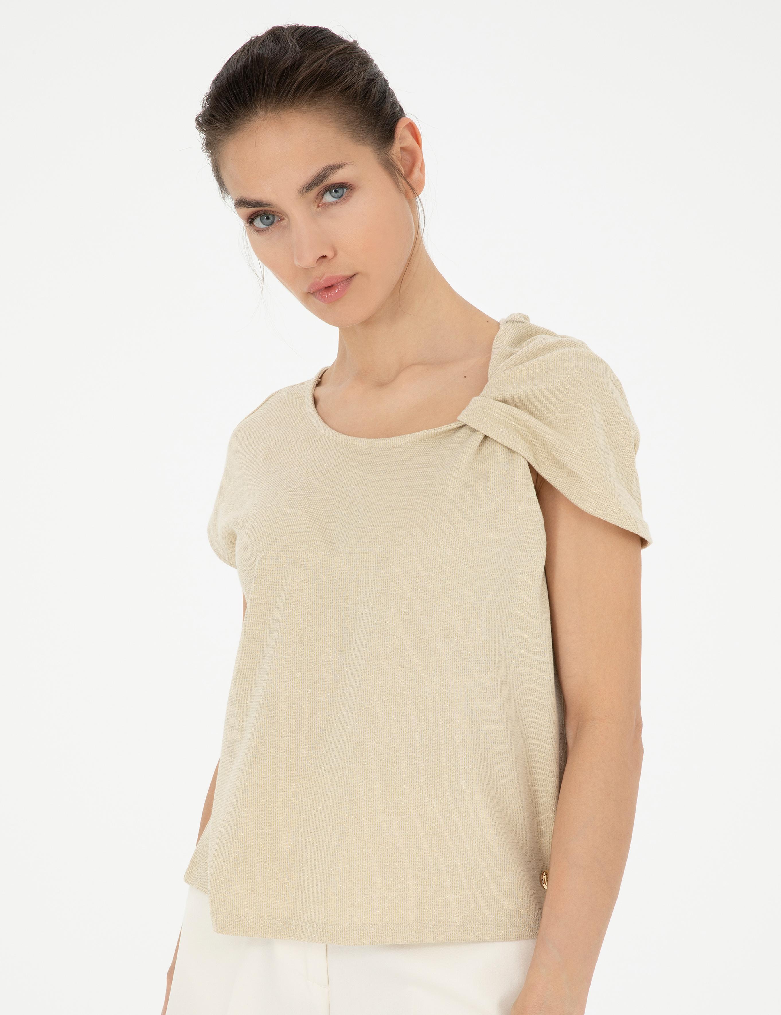 Bej A Kesim Tişört