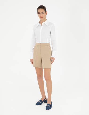 Beyaz Slim Fit Uzun Kollu Gömlek