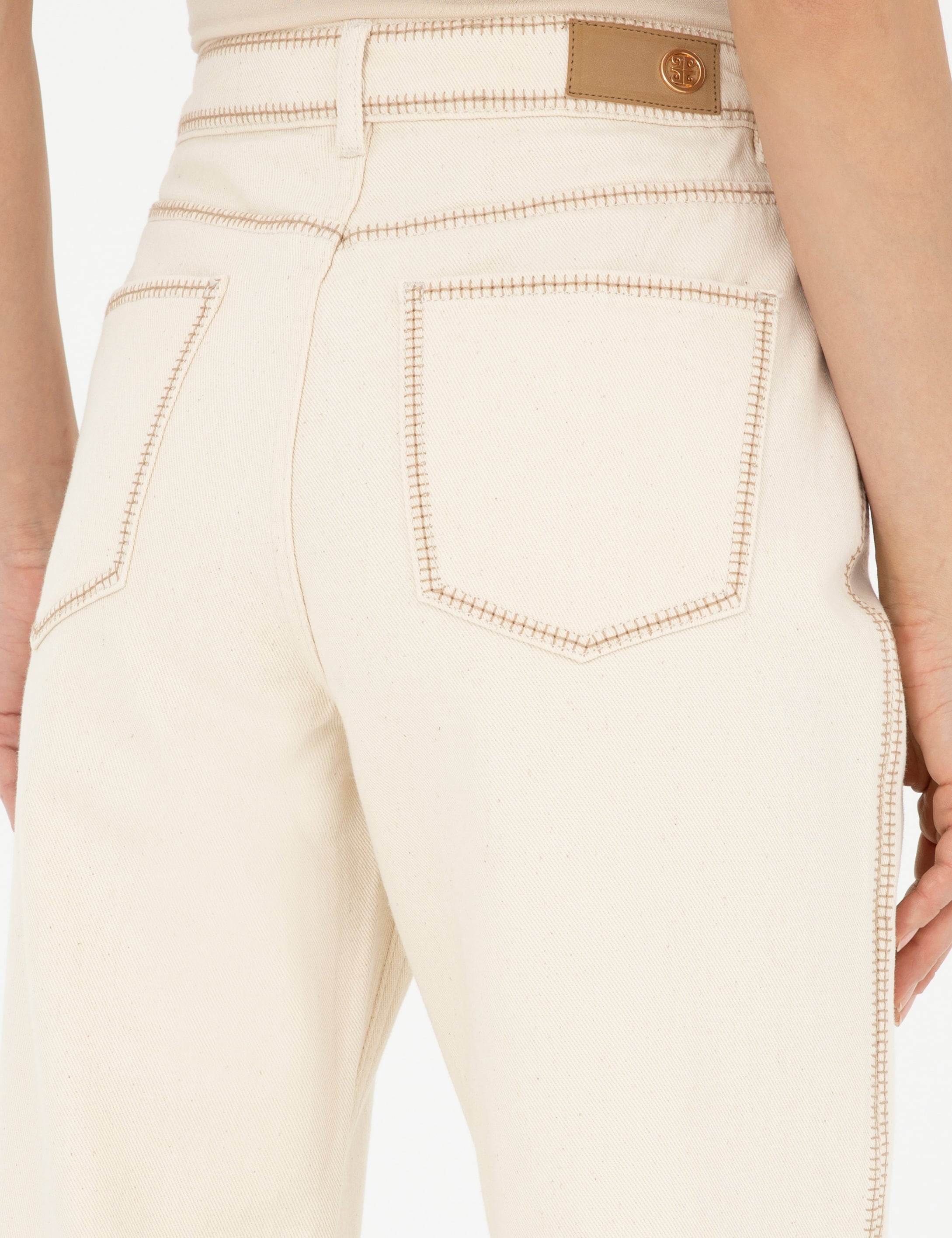Krem Carrot Fit Spor Pantolon - Image 7