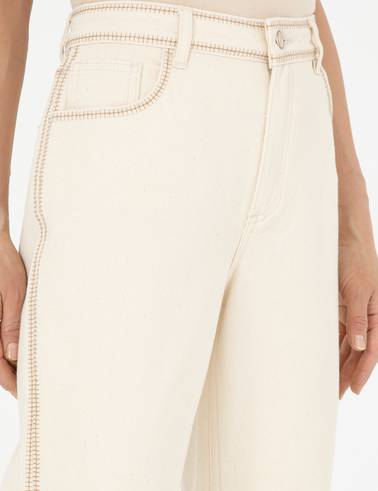 Krem Carrot Fit Spor Pantolon