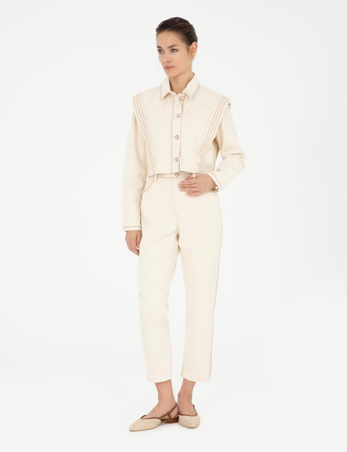 Krem Carrot Fit Spor Pantolon