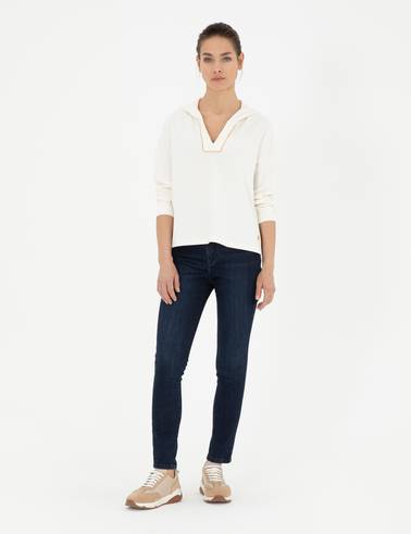 Ekru Regular Fit Sweatshirt