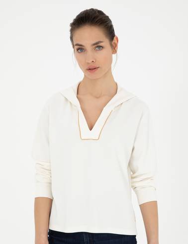 Ekru Regular Fit Sweatshirt