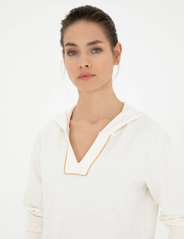 Ekru Regular Fit Sweatshirt