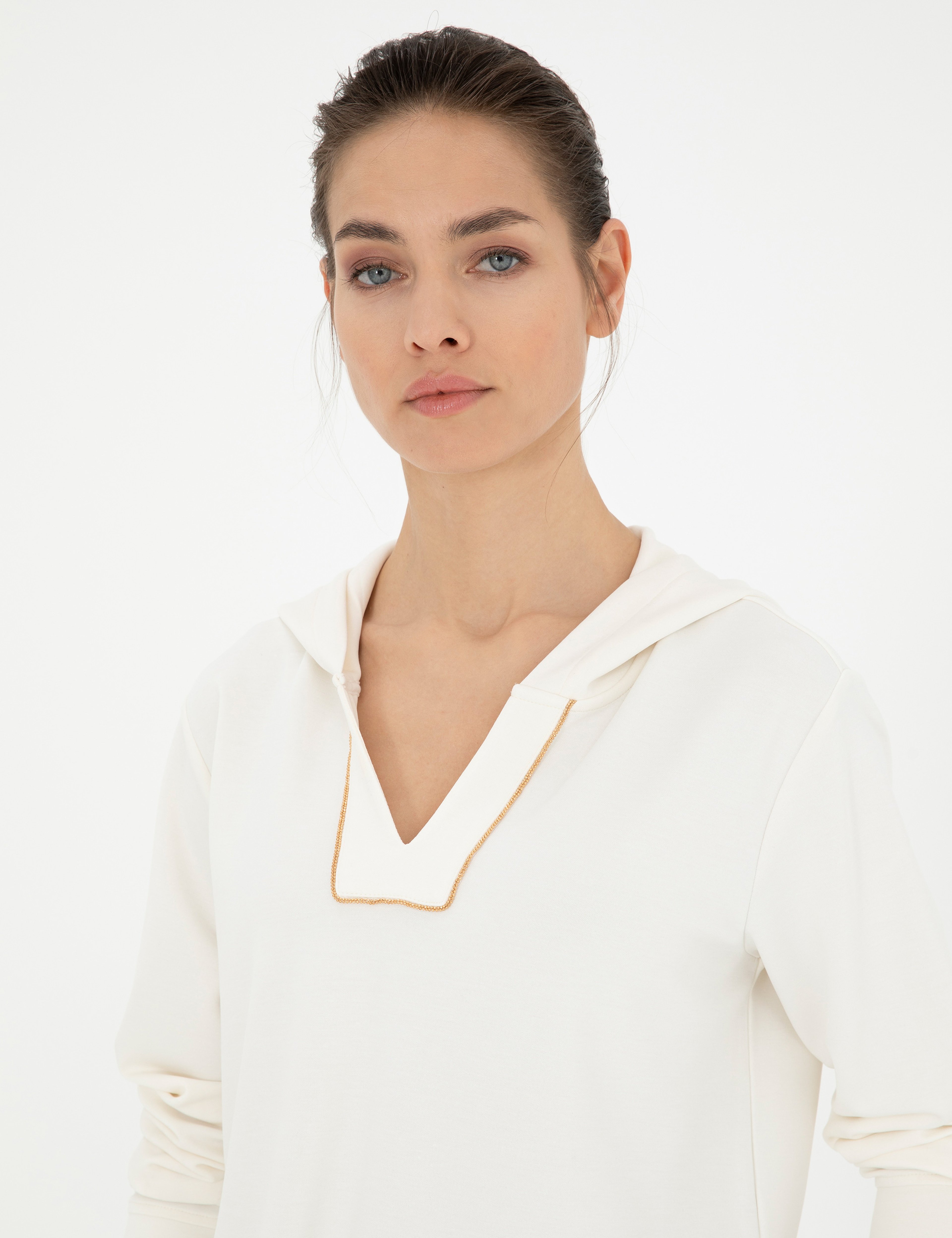 Ekru Regular Fit Sweatshirt