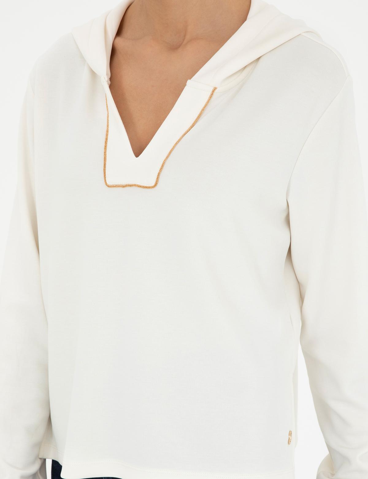 Ekru Regular Fit Sweatshirt - 50282639005