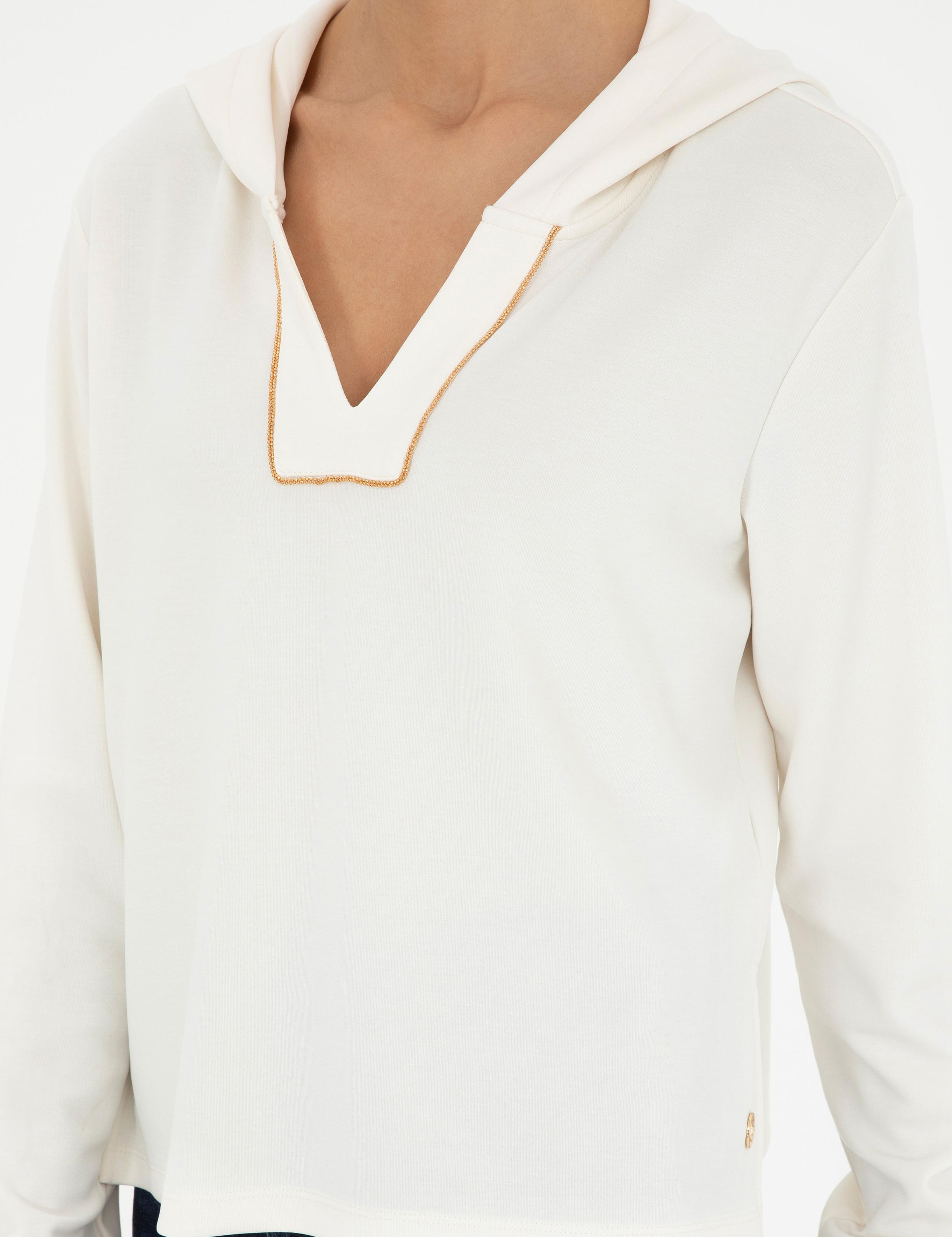 Ekru Regular Fit Sweatshirt