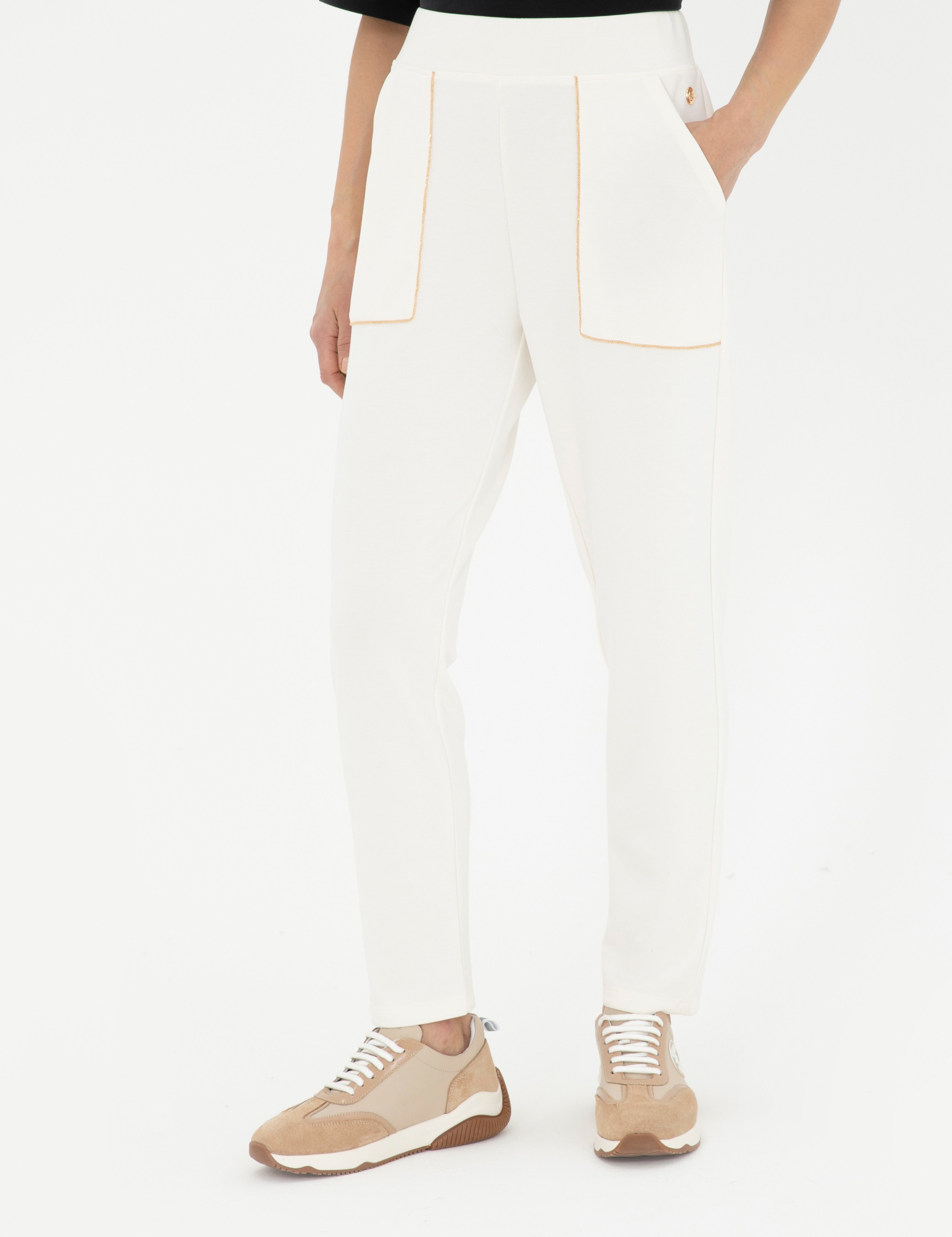 Ekru Regular Fit Eşofman Altı - Image 2