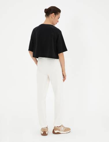 Ekru Regular Fit Eşofman Altı