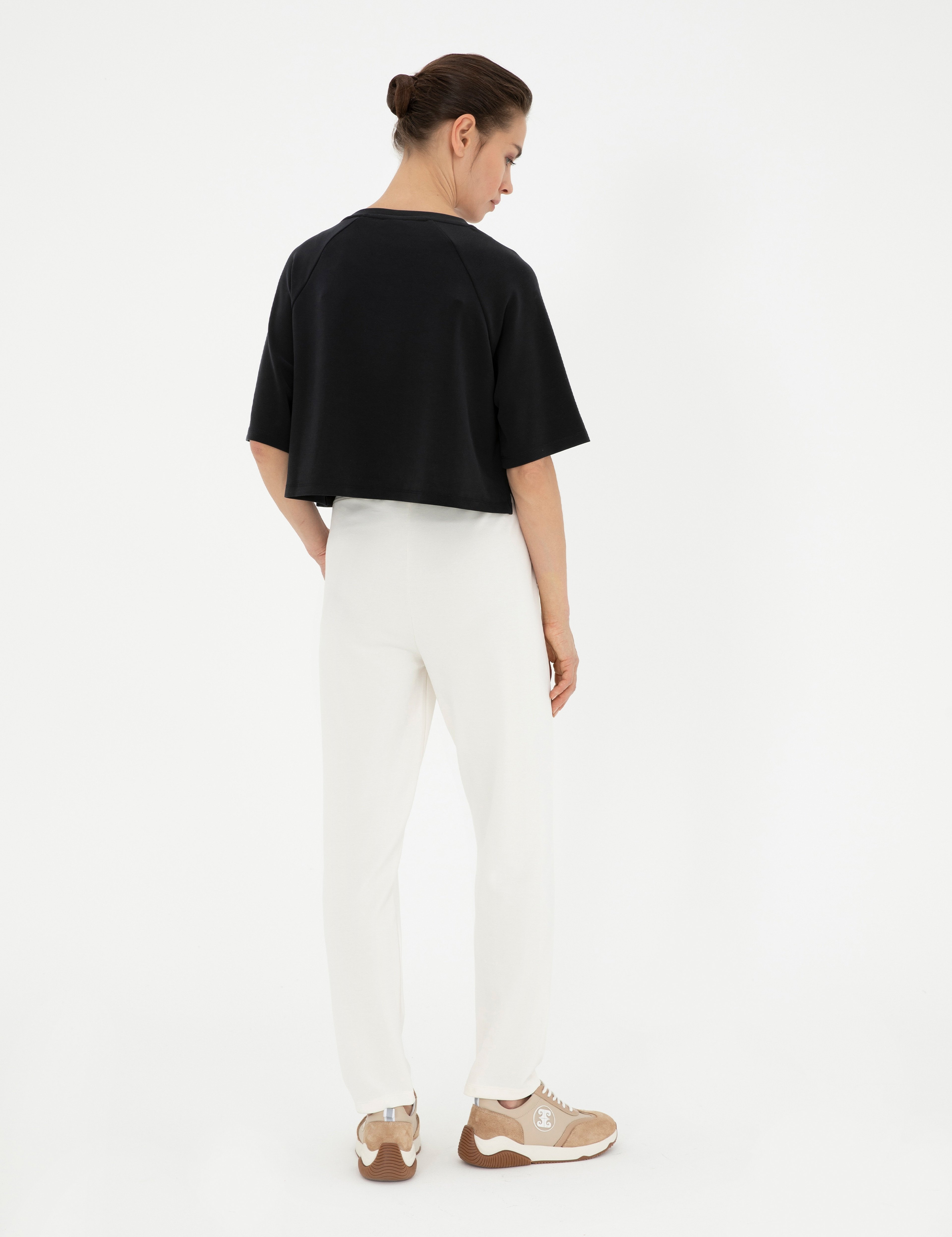 Ekru Regular Fit Eşofman Altı