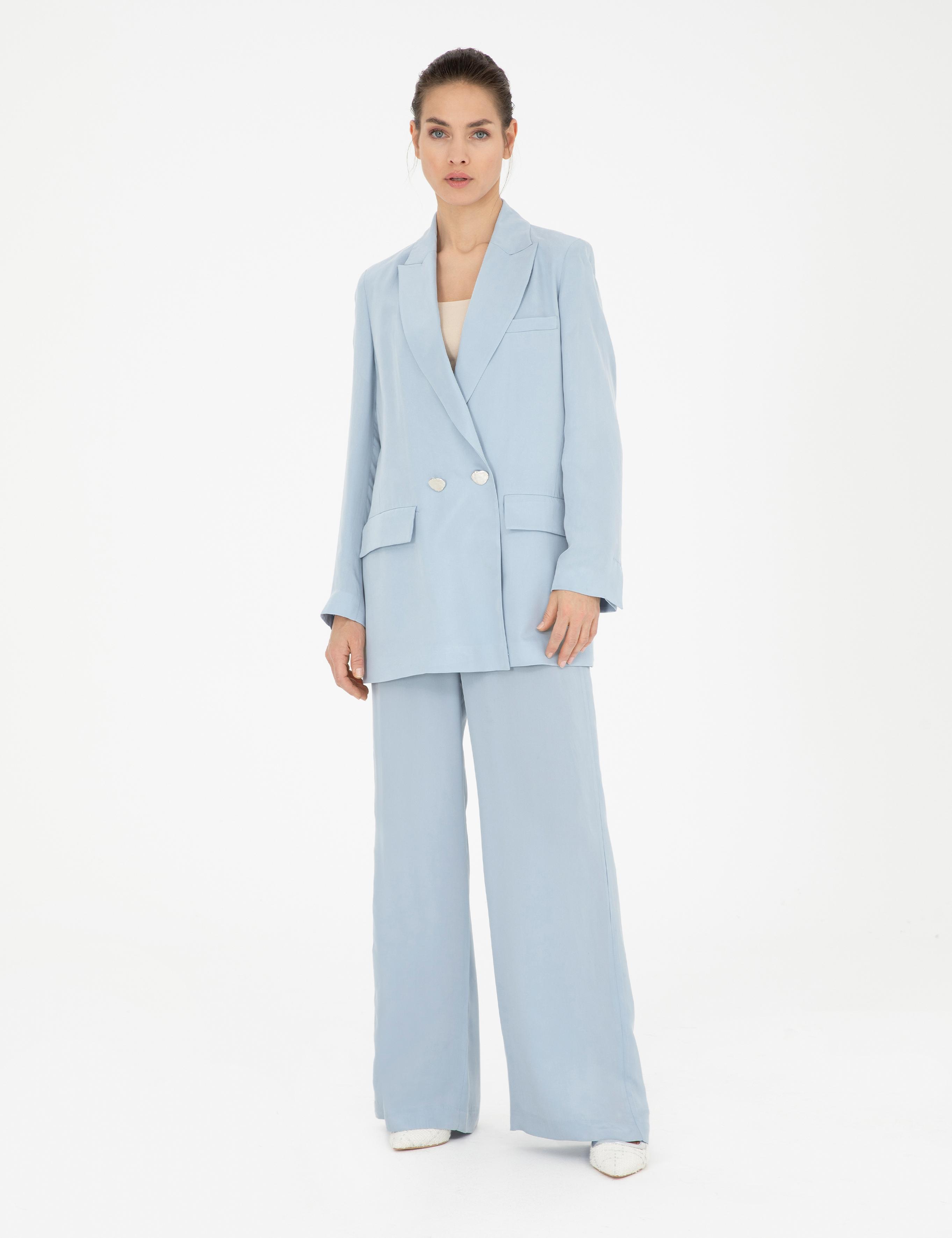 Mavi Kupro Kumaş Pantolon