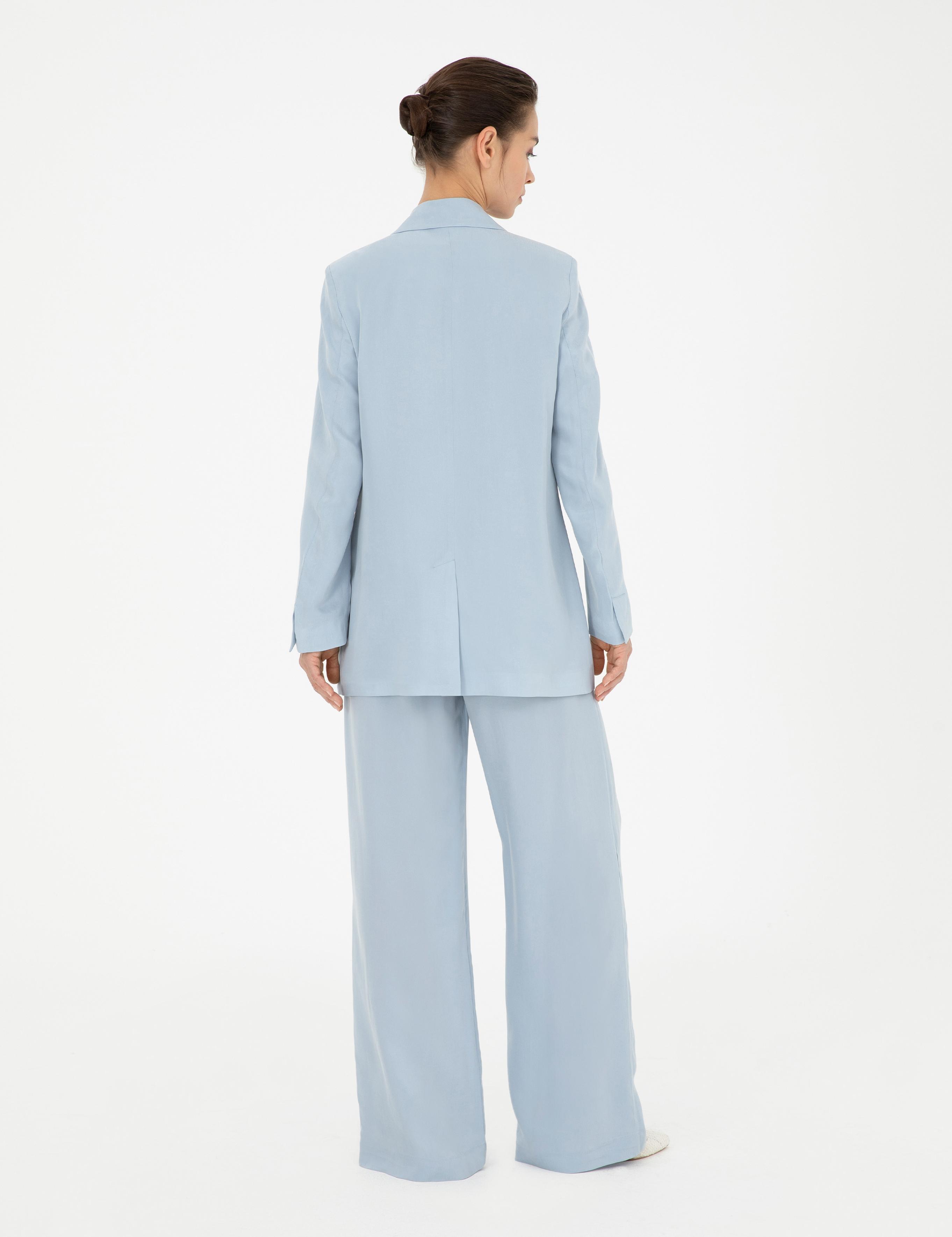 Mavi Kupro Kumaş Pantolon