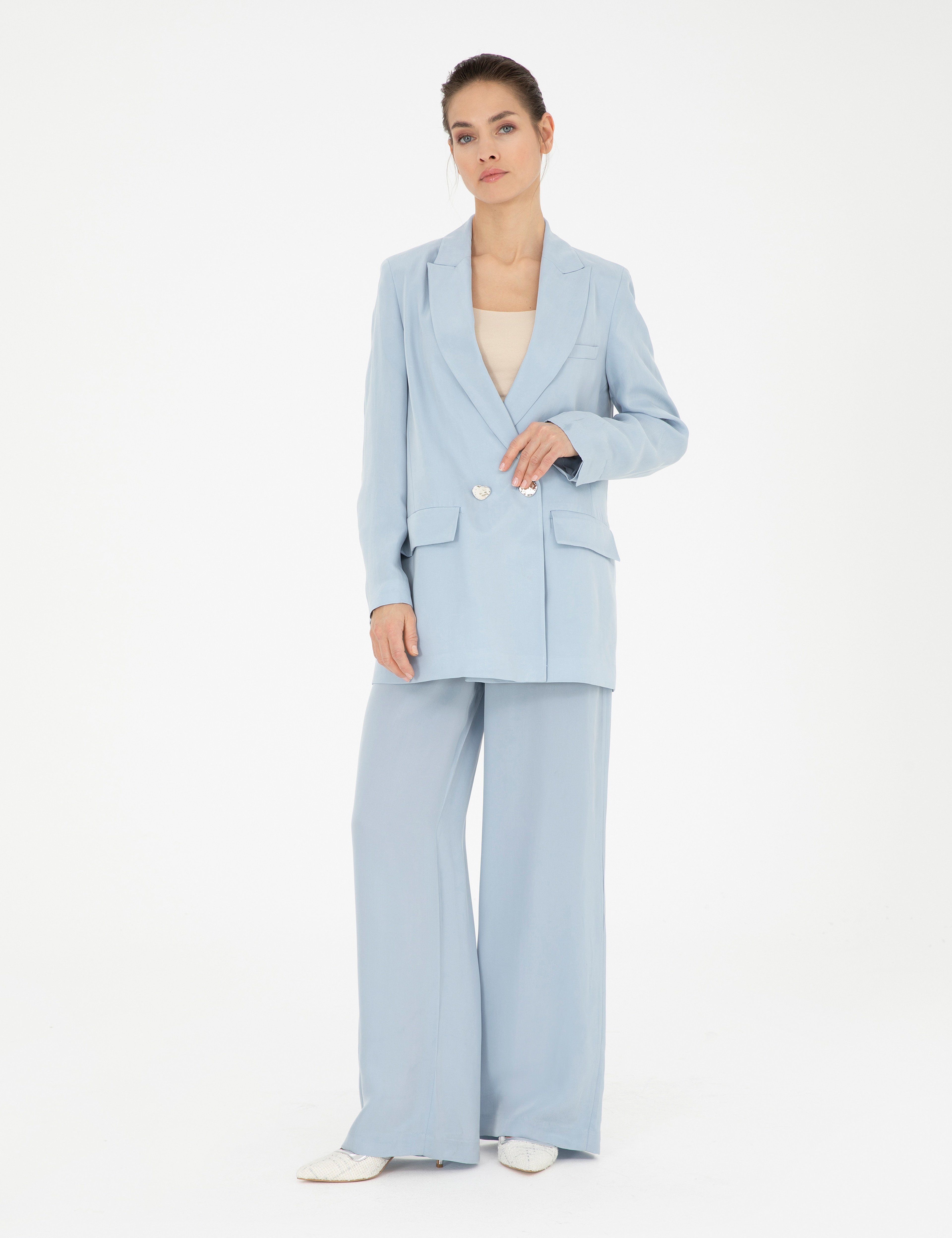 Mavi Kupro Oversize Ceket - Image 4