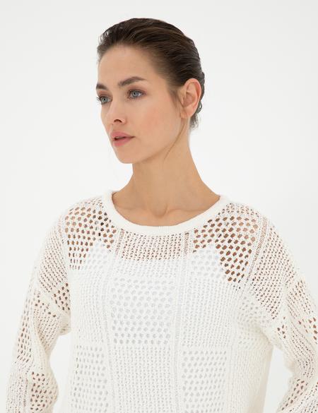 Ekru Comfort Fit Kazak - 50284230007