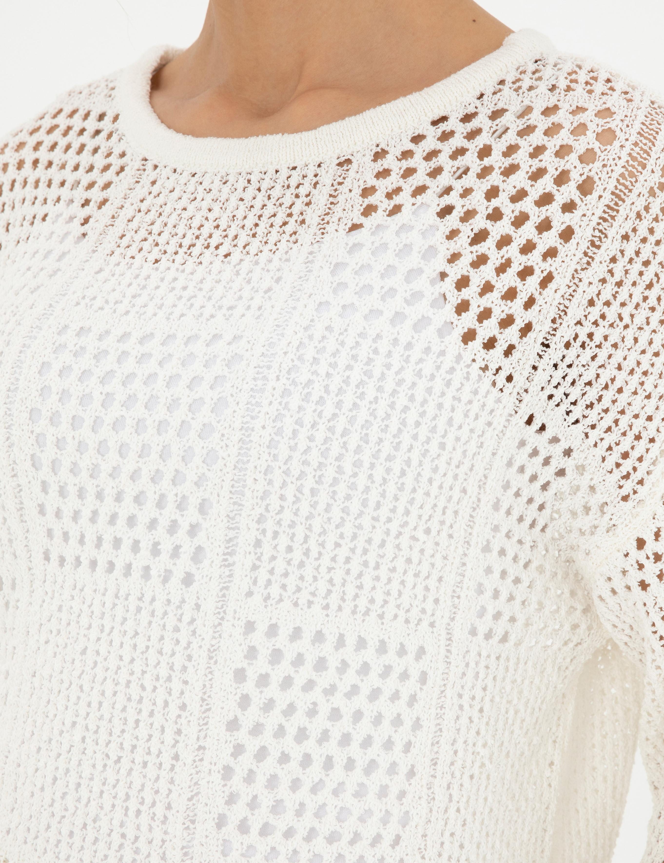 Ekru Comfort Fit Kazak