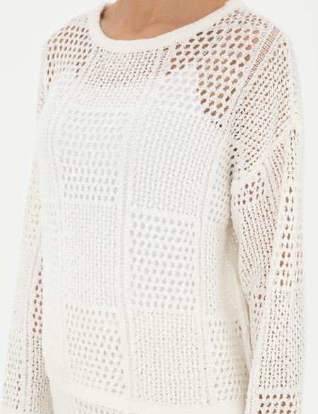 Ekru Comfort Fit Kazak - 50284230007