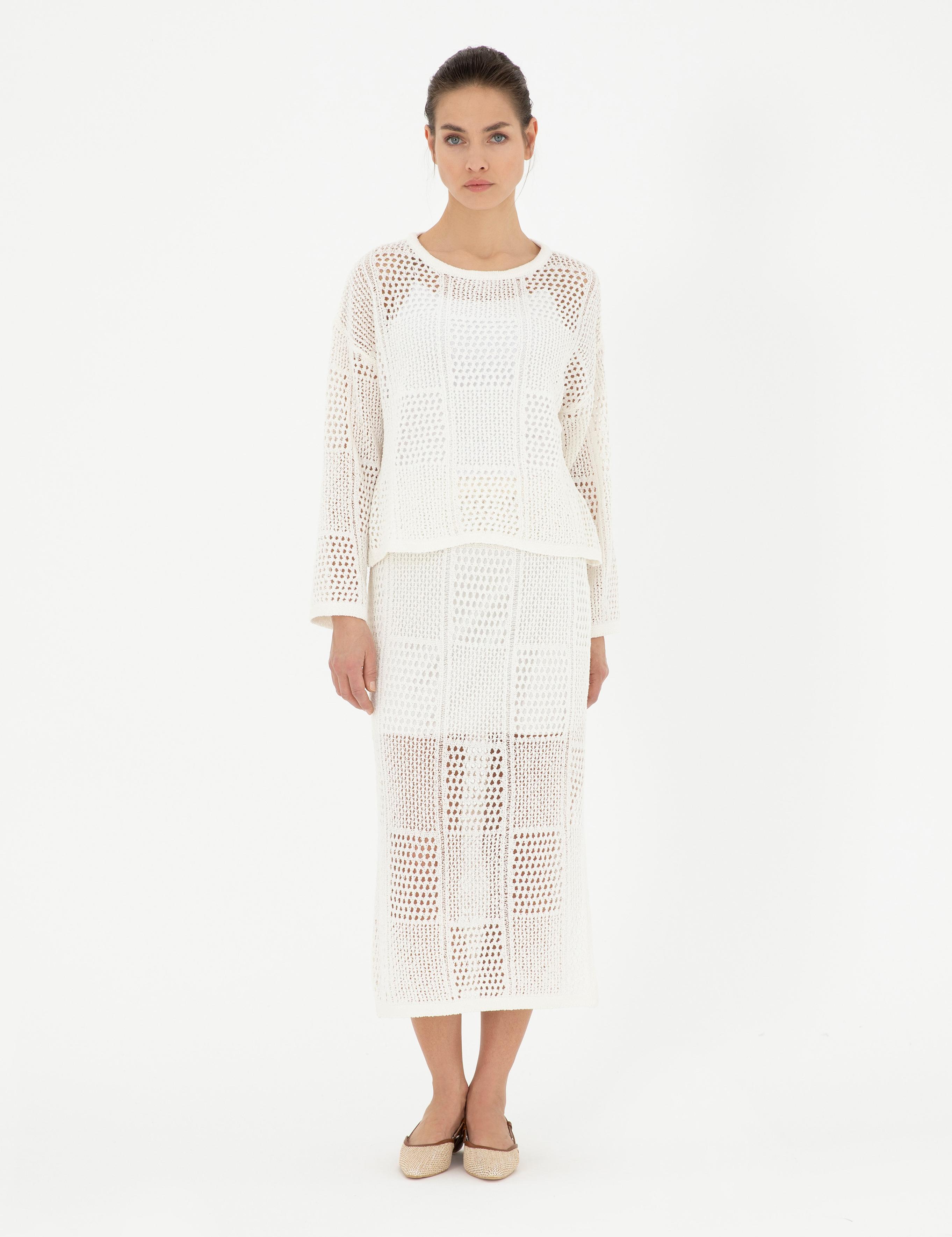 Ekru Comfort Fit Kazak