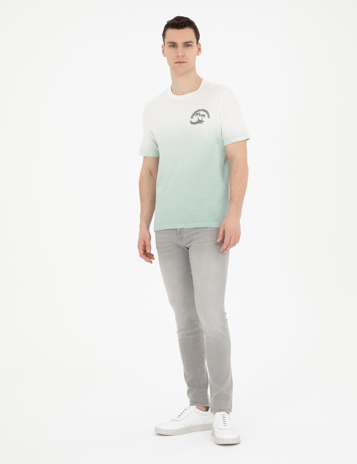 Yeşil Regular Fit Tişört - 50281117018