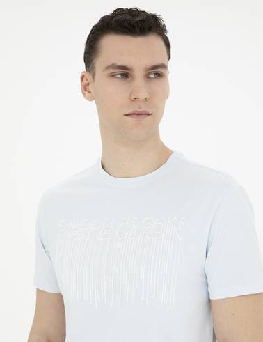 Açık Mavi Slim Fit Tişört