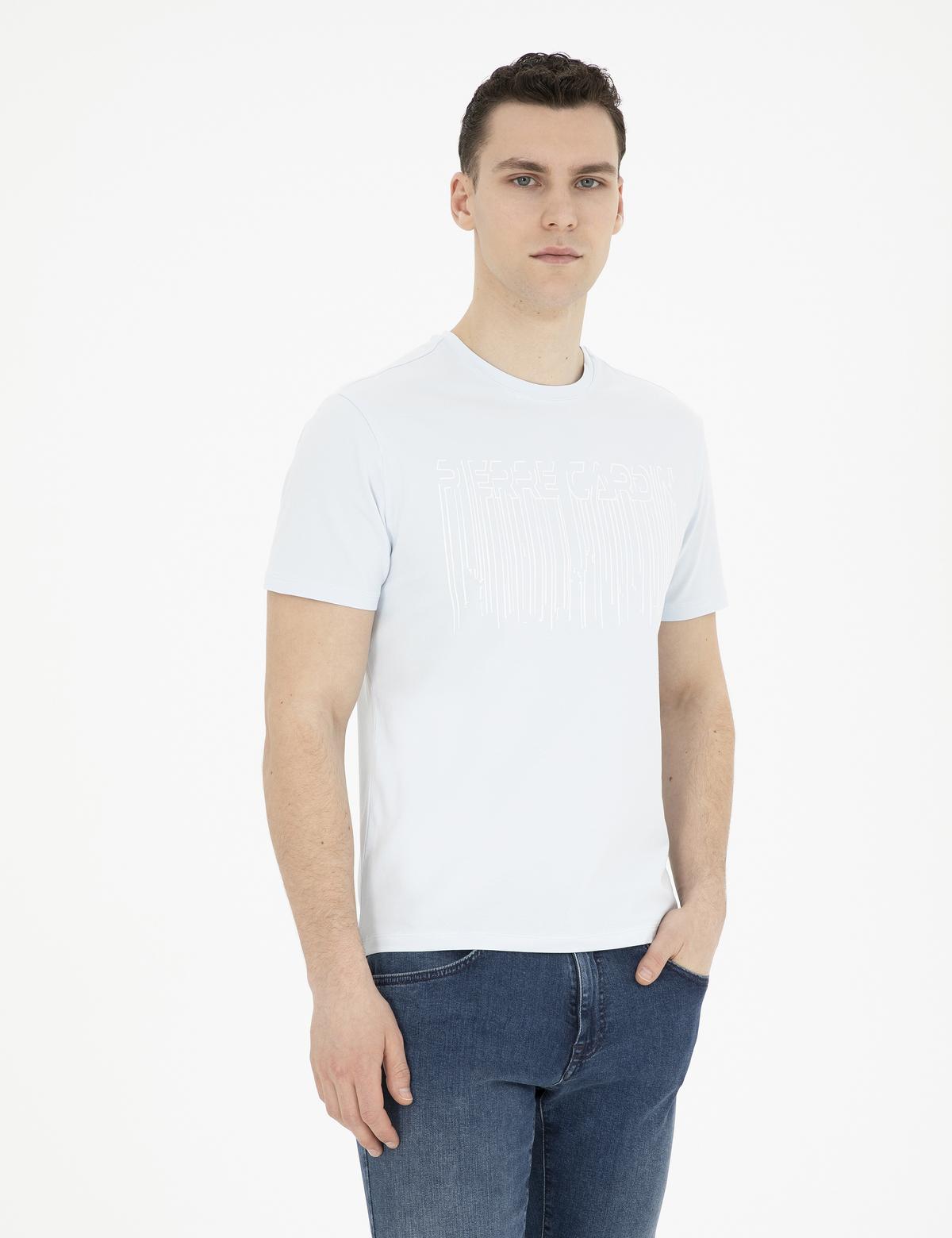 Açık Mavi Slim Fit Tişört