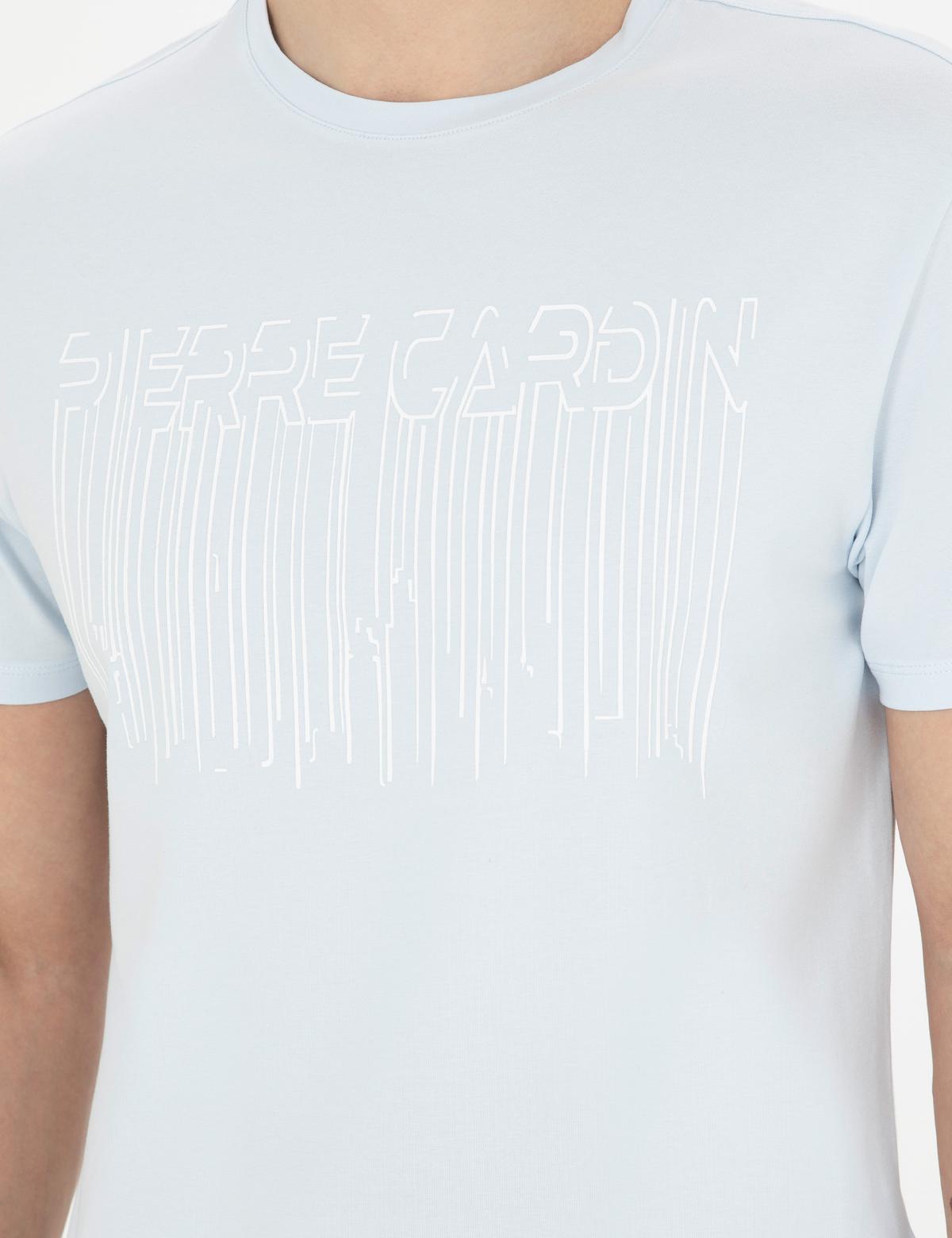 Açık Mavi Slim Fit Tişört - 50282064043