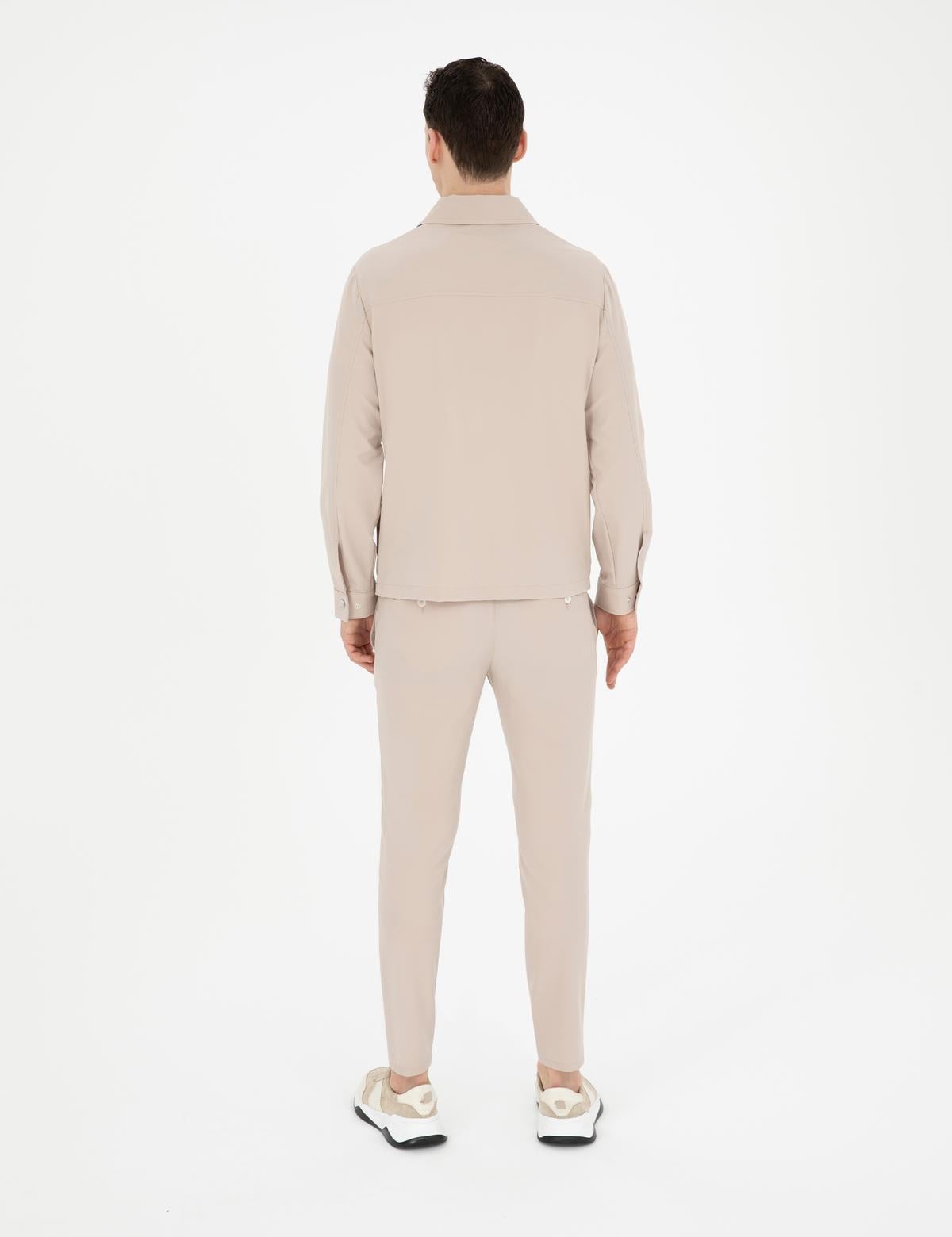 Bej Klasik Jogger Pantolon - 50287780090