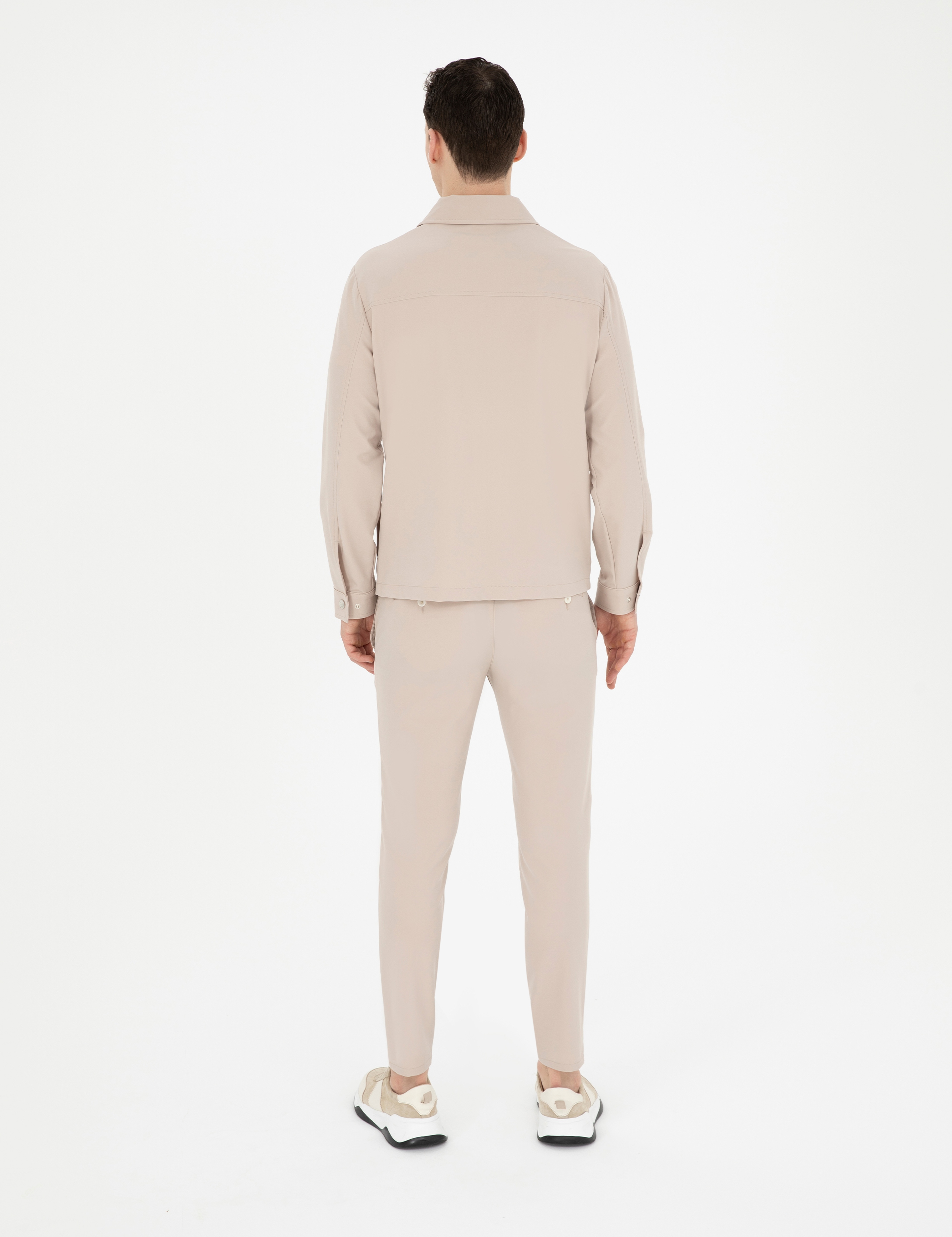 Bej Klasik Jogger Pantolon - Image 4