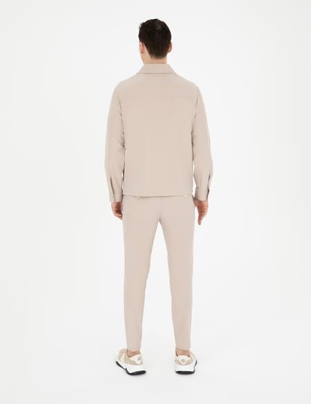 Bej Klasik Jogger Pantolon - 50287780090