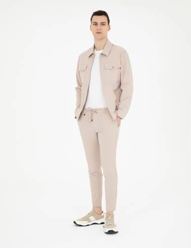 Bej Klasik Jogger Pantolon