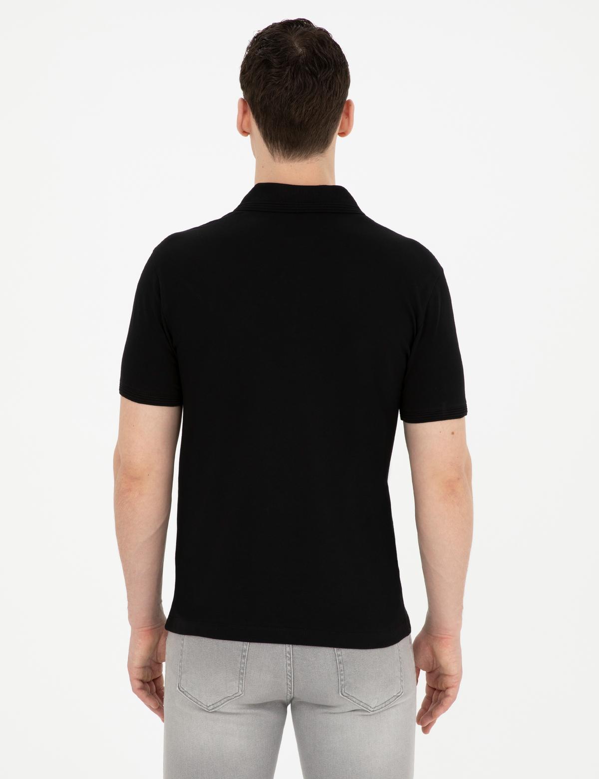 Siyah Slim Fit Basic Tişört - 50280754129