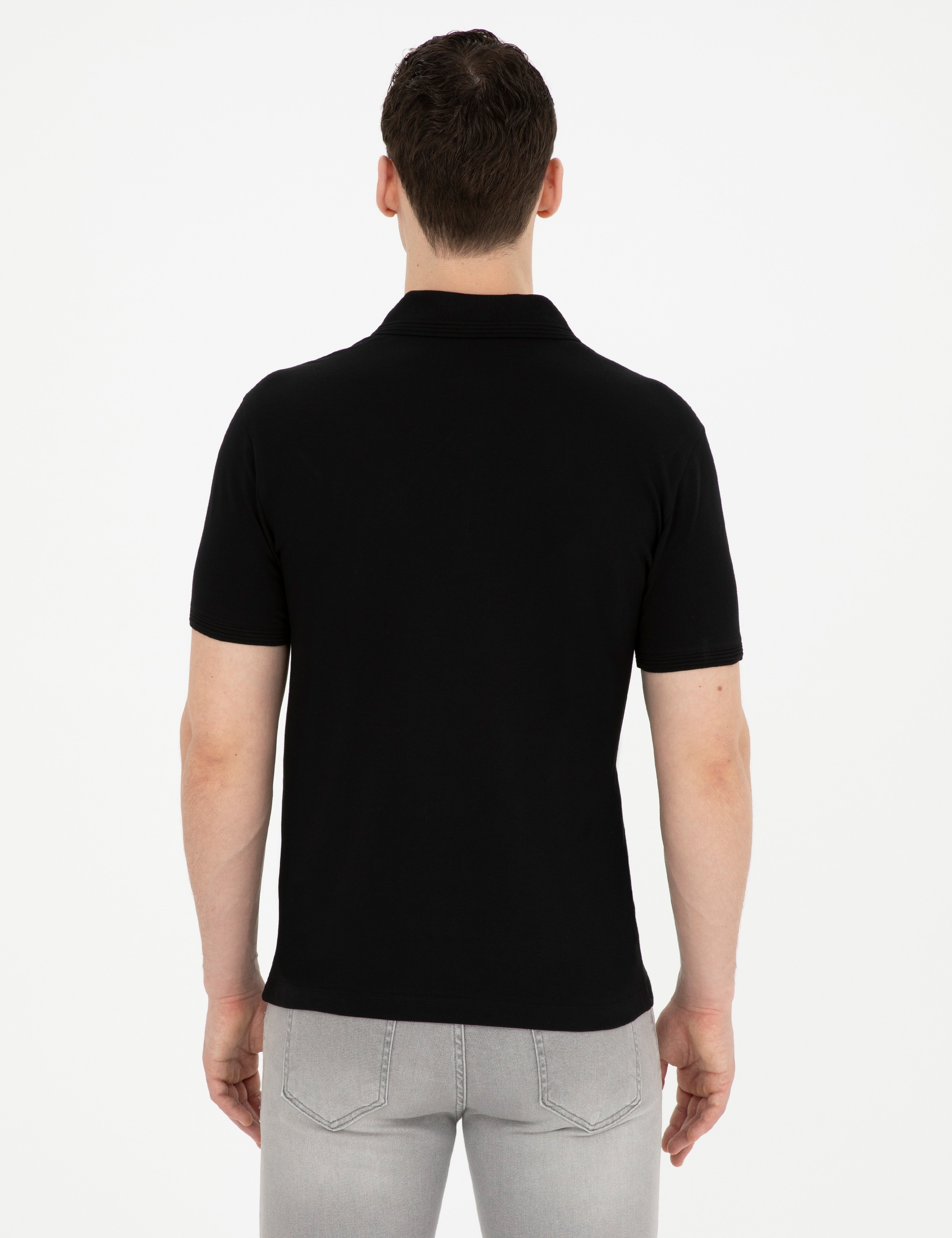 Siyah Slim Fit Basic Tişört