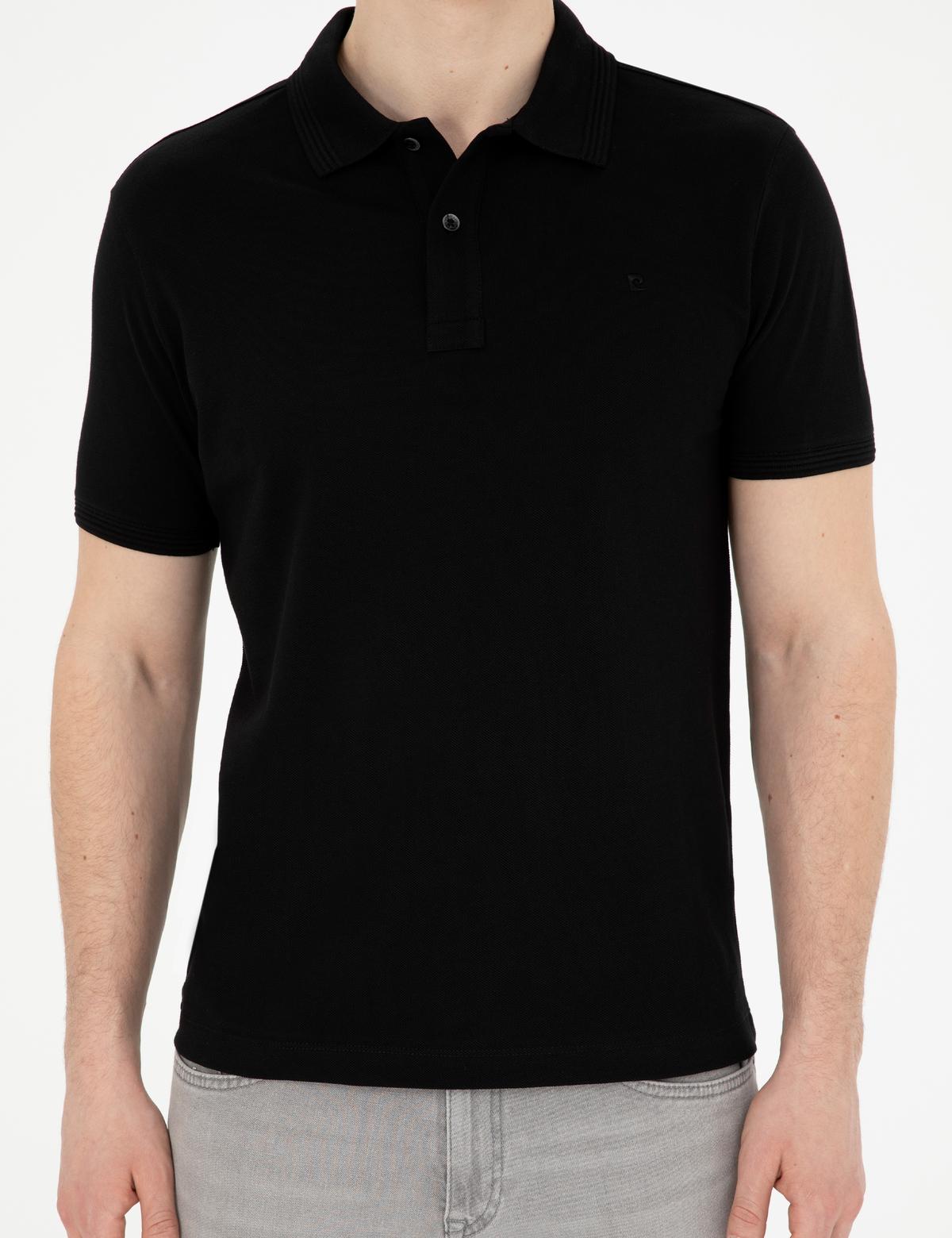 Siyah Slim Fit Basic Tişört - 50280754129